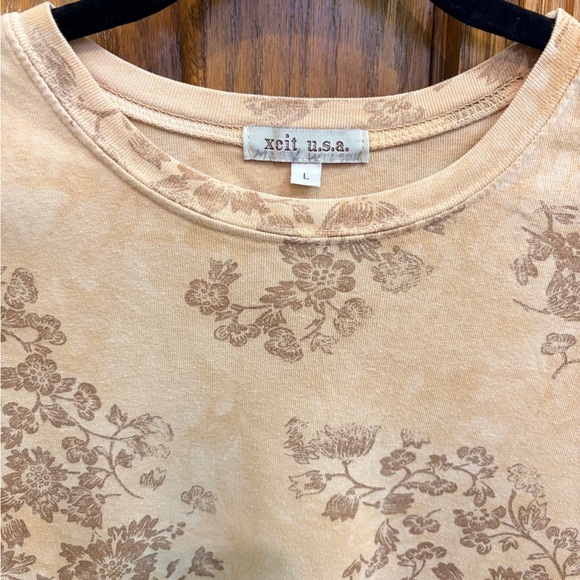 Y2K Floral Tie Dye Long Sleeve Top fairycore cottagecore vintage boho - Picture 2 of 9